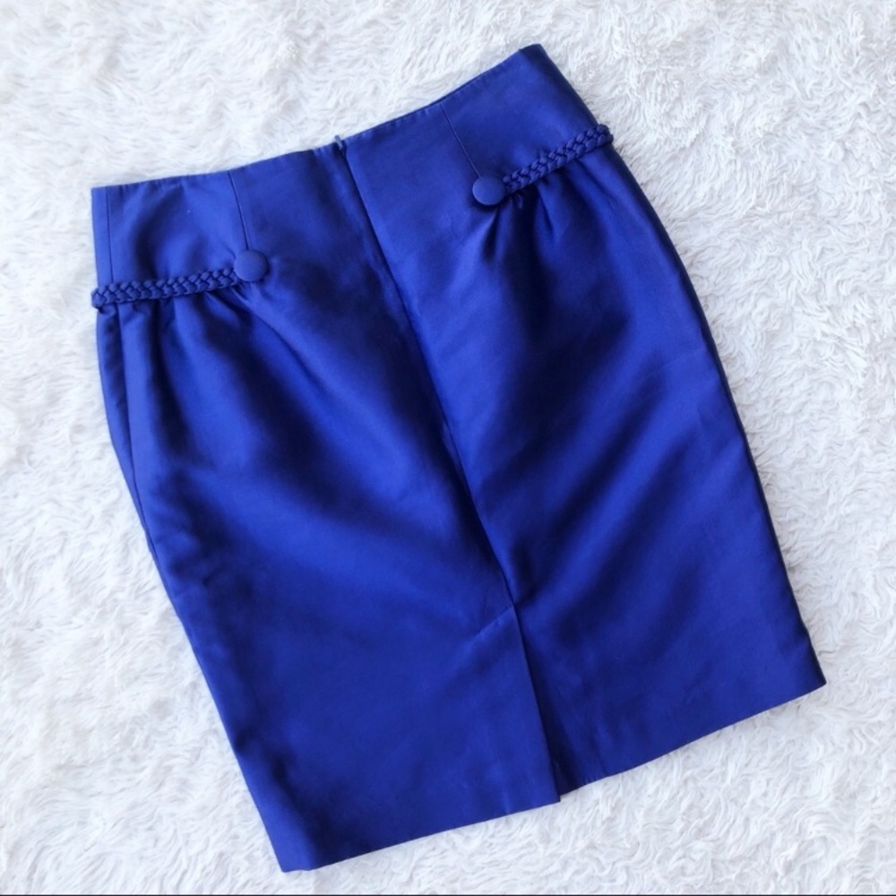 ASOS ✨REISS✨ Hillary Silk Plait Braided Skirt - Picture 6 of 7